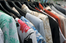 Clothing on hangers