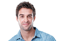 Smirking man