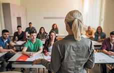 Professor teaching
