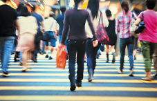 Lab Work crossing street