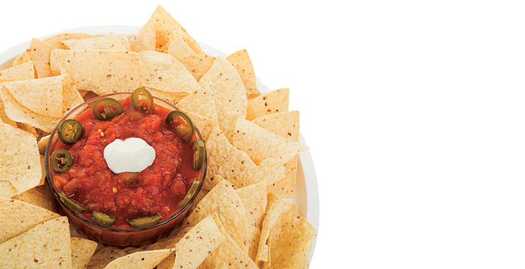 Monitor on Psychology: June; plate of salsa and chips