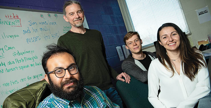 Monitor on Psychology: June; Dr. James Coan with lab members Nauder Namaky, Finn Roberts and Sara Medina-DeVilliers
