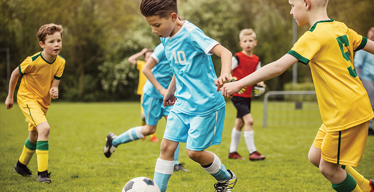 Youth soccer game