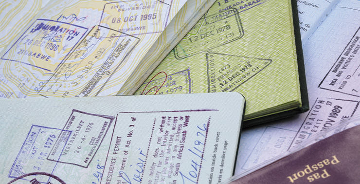 Passports from different countries