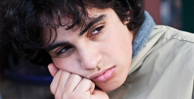 Sad teen