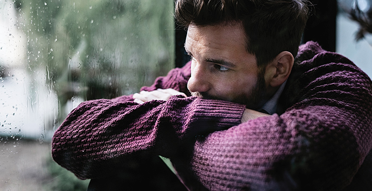 Depressed man