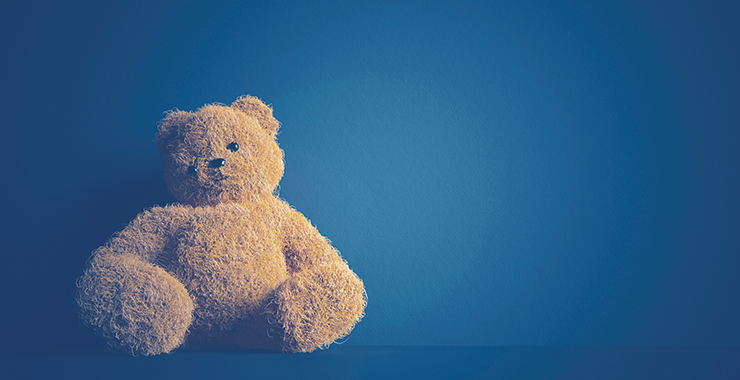 Child's teddy bear