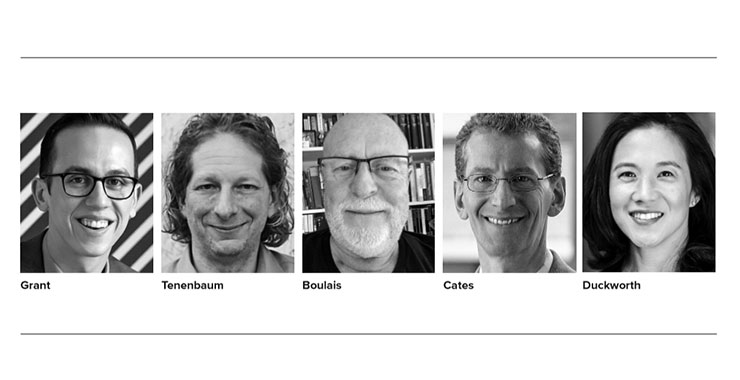Headshots of Drs. Grant, Tenenbaum, Boulais, Cates and Duckworth