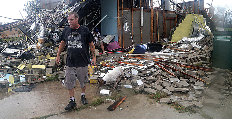 Hurricane devastation