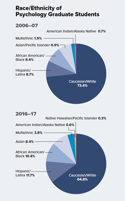 Graph depicting race/ethnicity of graduate students