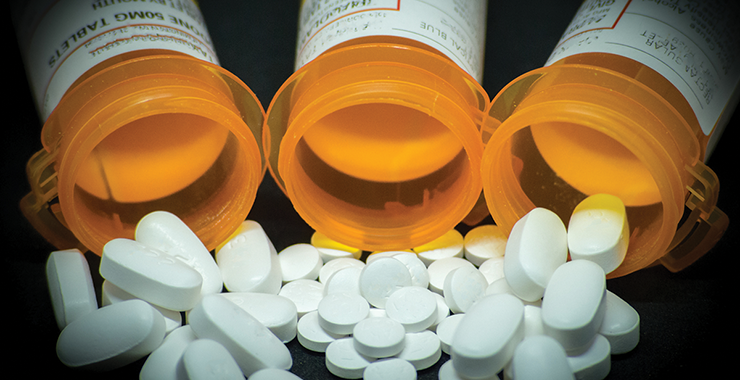 opioid prescription bottles