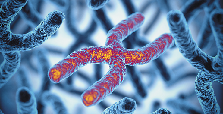 Microscopic close up of an enzyme