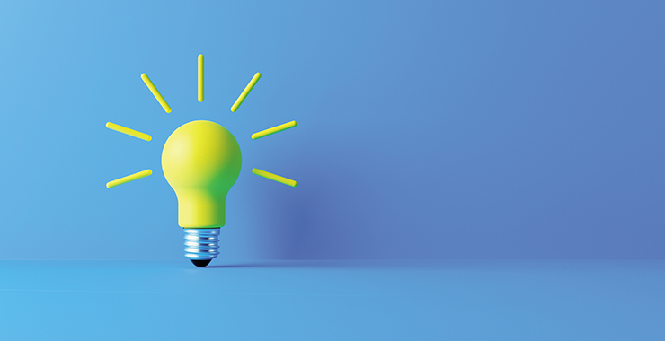 Large yellow lightbulb