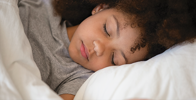 child sleeping peacefully