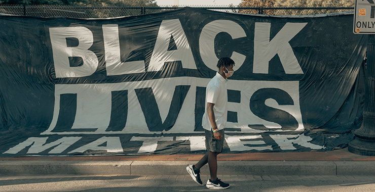 Black Lives Matter banner