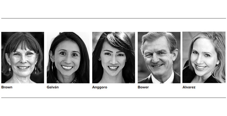 Headshots of people in the news