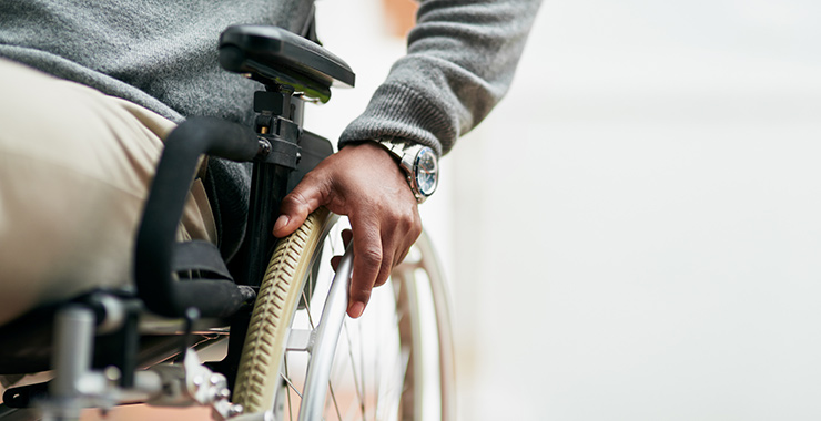 person in a wheelchair