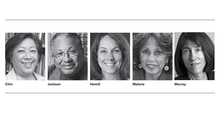 Headshots of people in the news
