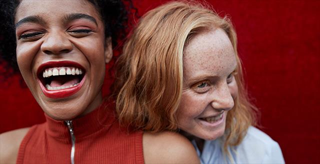 two very happy women