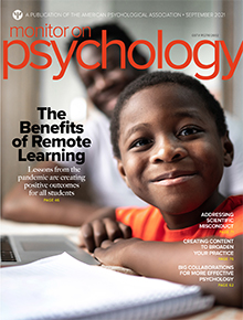September 2021 Monitor on Psychology