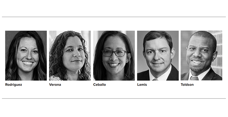 headshots of people highlighted