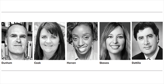 headshots of current members highlighted in People column