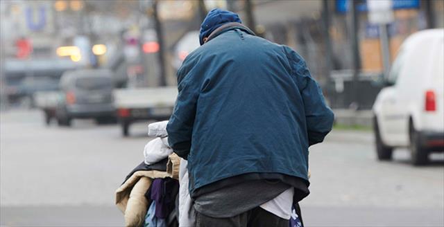 homeless man