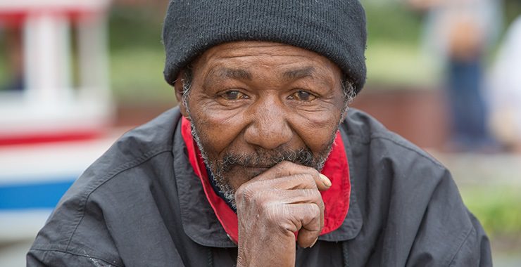 older man smiling