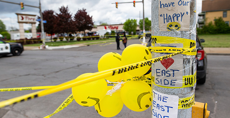 police do not cross tape wrapped around a light pole
