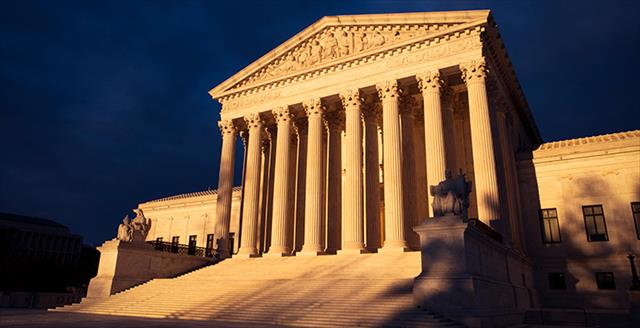 Front of the Supreme Court building