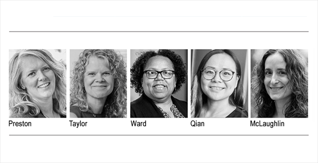 headshots of five featured psychologists