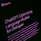 image of computer screen with article discussing ChatGPT