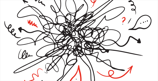 haphazard scribble lines