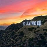 hollywood sign at sunset