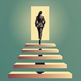 graphic of woman ascending stairs into lighted doorway