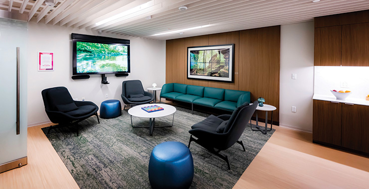 professional office waiting room
