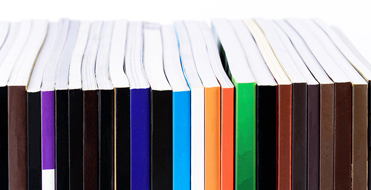 row of books