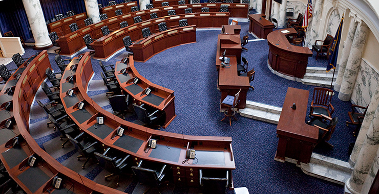 empty congressional hall