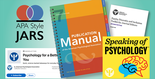 group of covers of APA resource publications