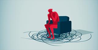 graphic of a figure sitting in a chair 