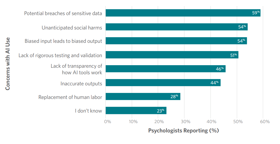 graphic showing AI concerns in practice