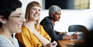 group of women at work