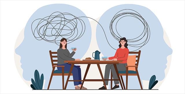 two women having coffee