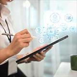 person with a smart tablet