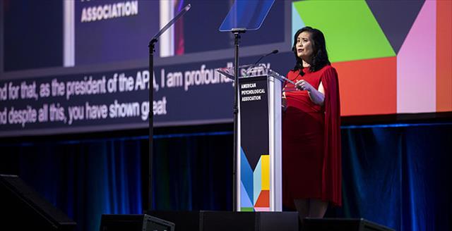 APA president speaking at APA 2025