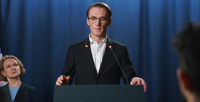 person at a podium