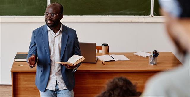 professor in classroom