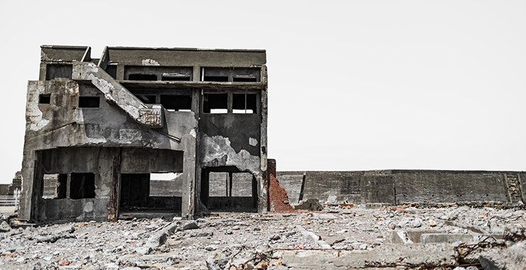 building crumbling