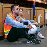 exhausted workers