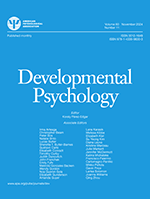 Cover of Special Issue in Honor of Jerome Kagan and His Research Legacy